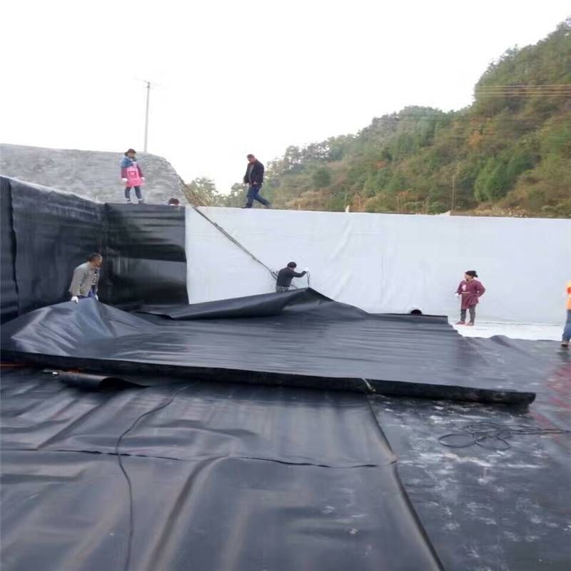 Revestimiento de estanque de geomembrana 0,5 mm 1 mm 1,5 mm 2 mm HDPE LDPE Lldpe PVC EVA Revestimiento de estanque de geomembrana