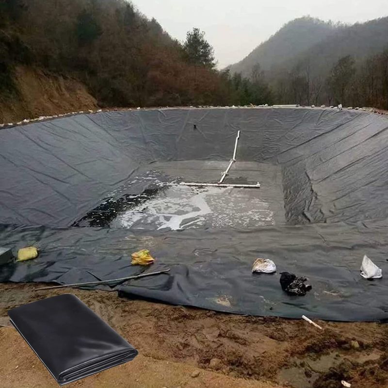 Estilo industrial 1 mm Geomembrana Liner para estanques HDPE Liner plástico Liner para estanques de geomembrana para estanques de peces Hecho de PVC LDPE LLDPE PP Materiales para vertederos