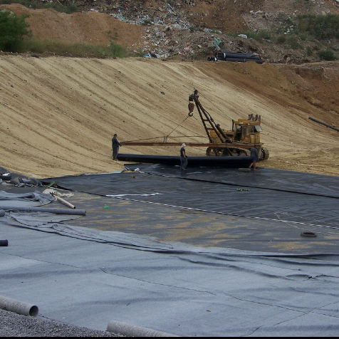 Estilo industrial 1 mm Geomembrana Liner para estanques HDPE Liner plástico Liner para estanques de geomembrana para estanques de peces Hecho de PVC LDPE LLDPE PP Materiales para vertederos