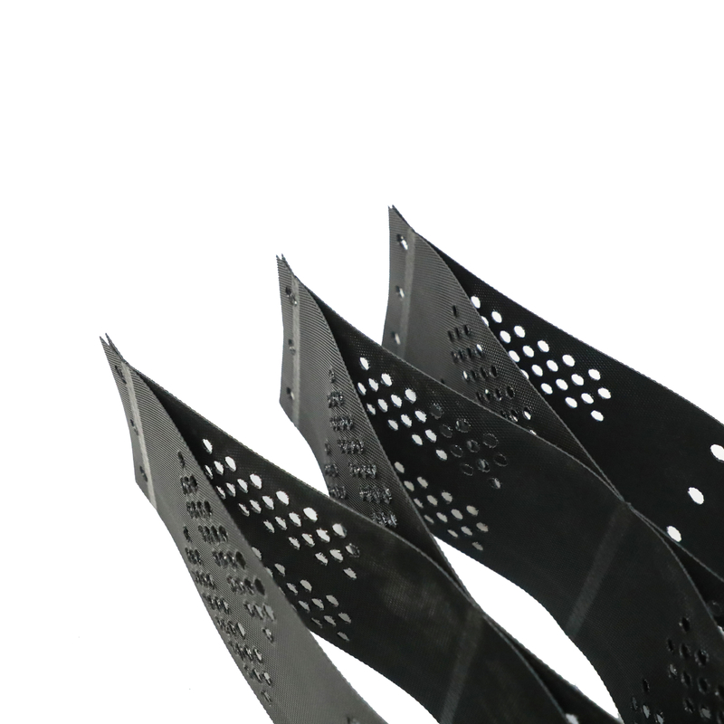 Alta resistencia a la tracción malla de plástico biaxial 30kN/m Negro PP/PET Geogrid para el refuerzo del suelo y la estabilización de la base de la carretera