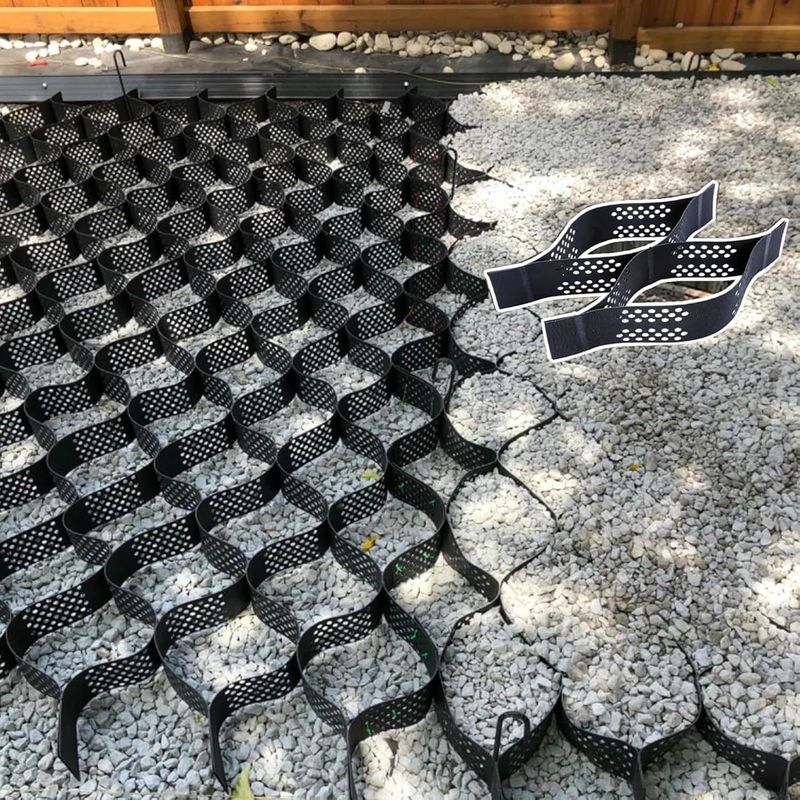 Geocell de plástico HDPE para el refuerzo de sótanos blandos Estabilizador de grava de bajo costo Geocell en la construcción de carreteras