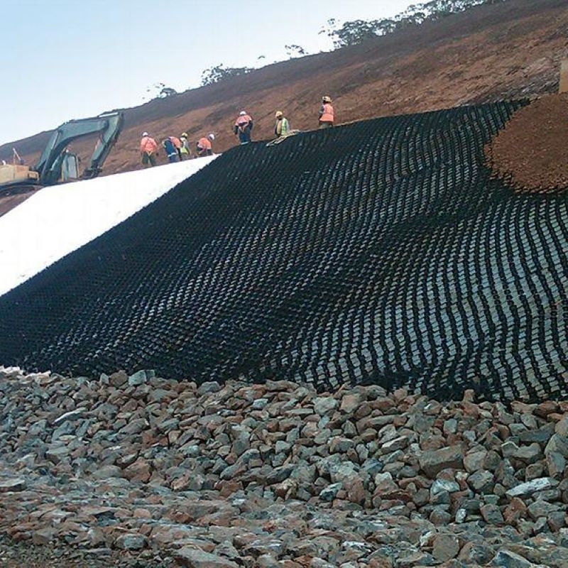 50MM 100mm 150mm HDPE Geocell para control de erosión de la entrada Estabilizador de grava Jardín Junta de drenaje Protección de pendiente de la carretera