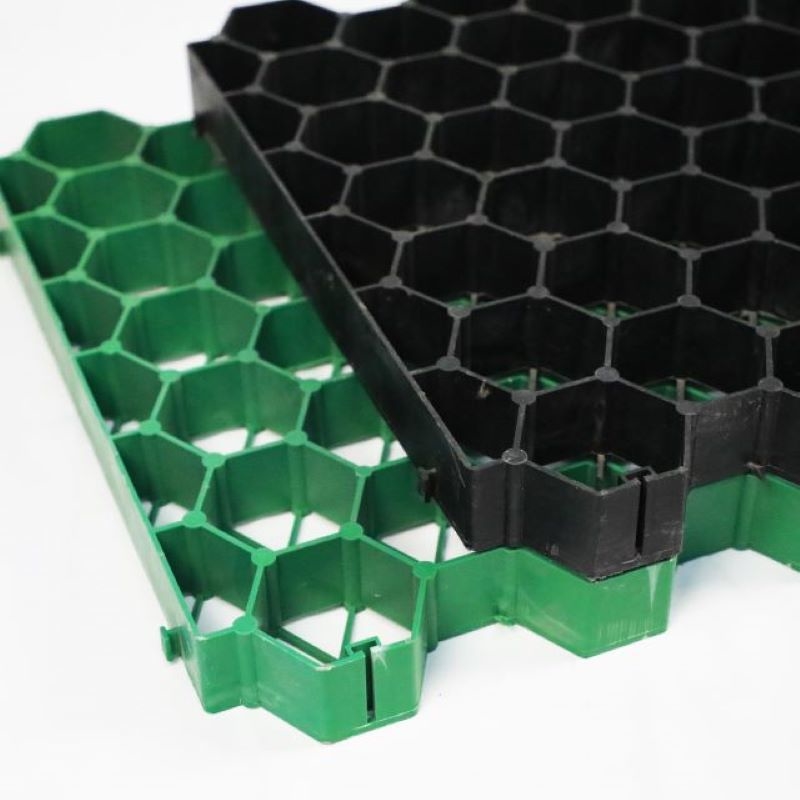 Rejilla de plástico para césped, pavimentación de estacionamientos, rejilla para grava para productos de jardinería comercial, diseño de caminos de jardín y campos de golf