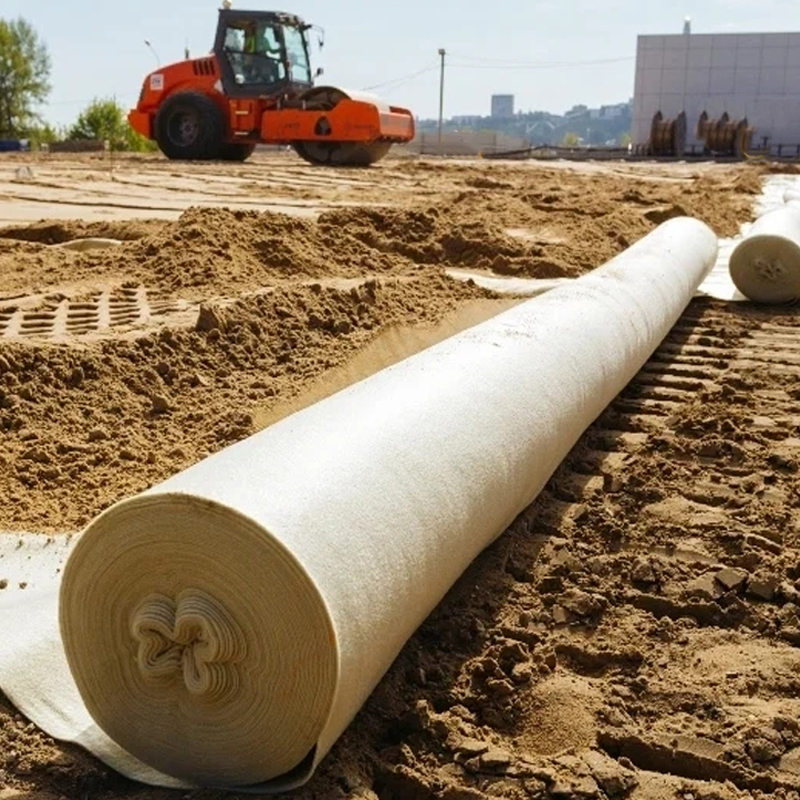 Geotextil de tela no tejida spunbond Pet/PP para embalses, lagos artificiales, balsas de relaves, vertederos, filtración, aislamiento