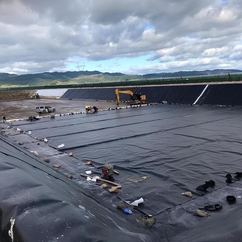 Revestimiento de estanque de geomembrana de granja de peces de polietileno para exteriores, revestimiento de contención de HDPE, revestimiento de estanque grande, revestimiento de estanque de geomembrana impermeable