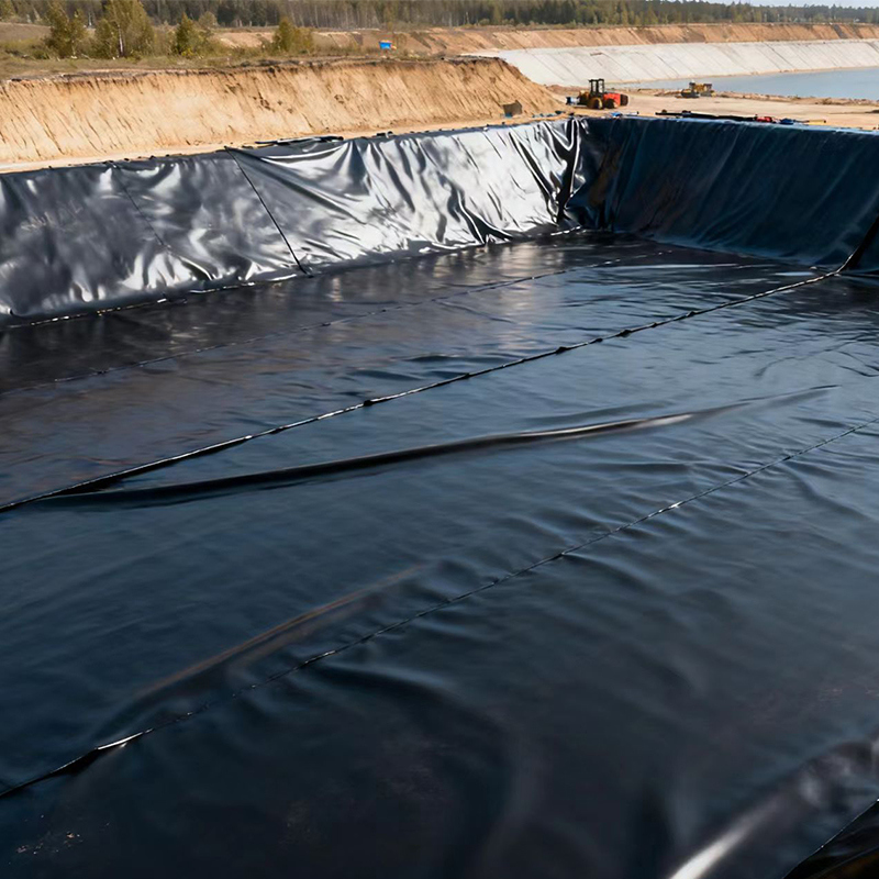 High Strength Impermeable Puncture Resistant and Aging Resistant HDPE Geomembrane Pond liner for Tailings Landfill