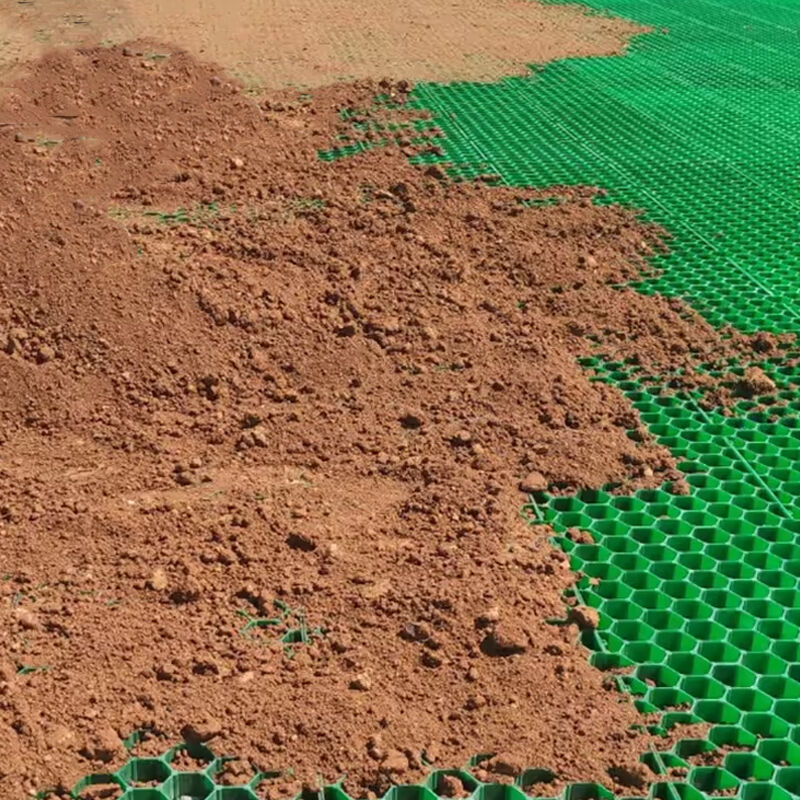 Pavimento de rejilla de plástico para césped de 38 mm, 48 mm y 68 mm, estabilizador de grava para calzada, estacionamiento