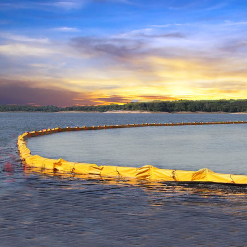 Floating Silt Curtain Water Pollution Control Oil Boom PVC Permeable Aquatic Floating Silt Curtain

