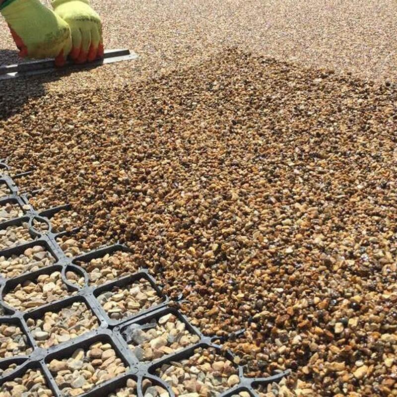 Rejilla de plástico HDPE para césped para estacionamientos de pavimento de césped, control de erosión de taludes, estabilización del suelo, adoquines de grava y paisajismo, rejilla de césped de plástico